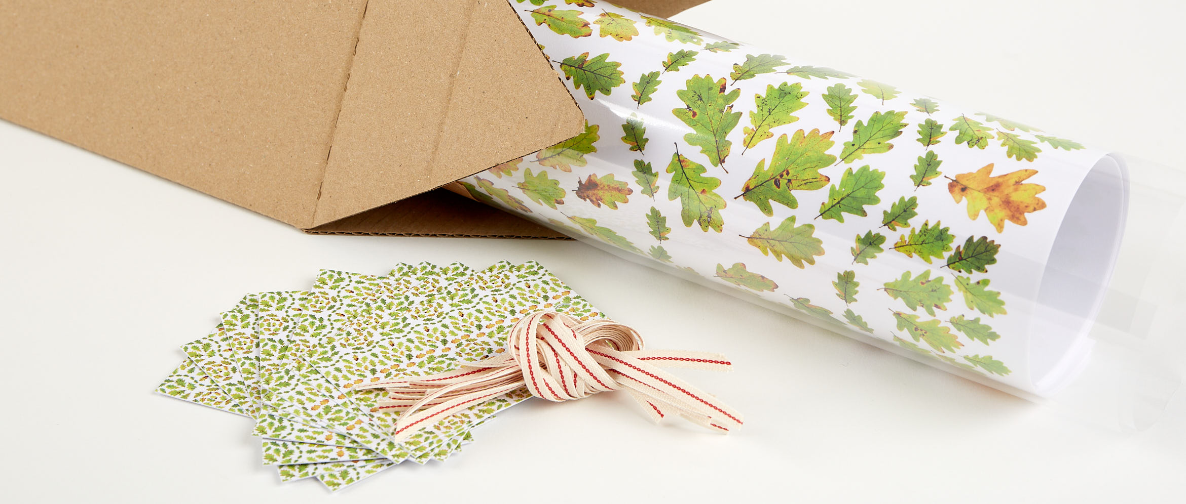 Wrapping paper and gift tags - designs from nature